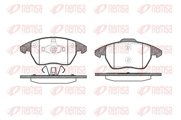 REMSA 1030.10 Brake Pad Set, disc brake