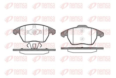 Brake Pad Set, disc brake REMSA 1030.10