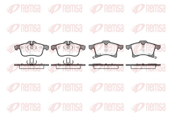 REMSA 1036.02 Brake Pad Set, disc brake