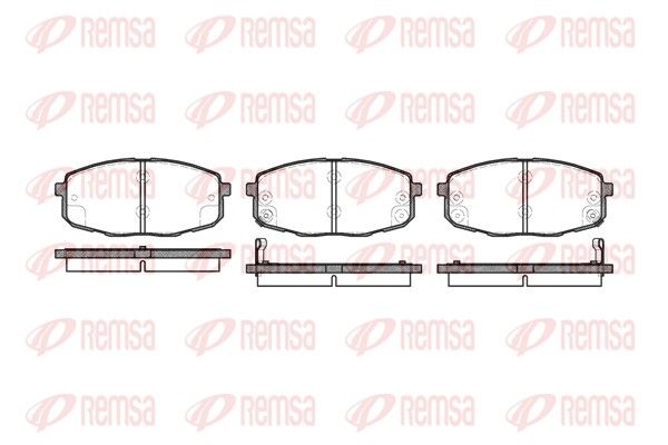 REMSA 1038.02 Brake Pad Set, disc brake