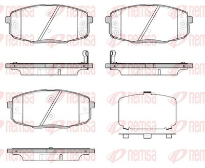 Brake Pad Set, disc brake REMSA 1038.12