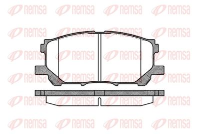 Brake Pad Set, disc brake REMSA 1039.00