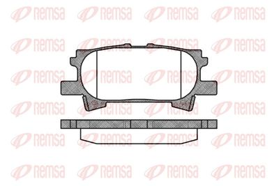 Brake Pad Set, disc brake REMSA 1040.00