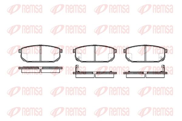 REMSA 1042.02 Brake Pad Set, disc brake