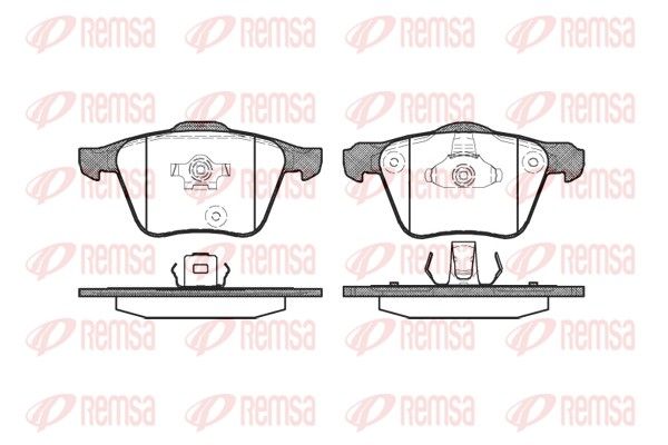 REMSA 1043.00 Brake Pad Set, disc brake