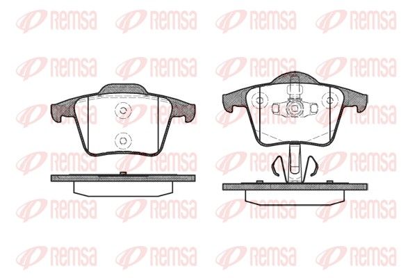 REMSA 1044.00 Brake Pad Set, disc brake