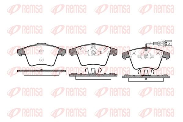 REMSA 1045.01 Brake Pad Set, disc brake