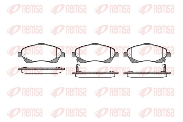 REMSA 1046.02 Brake Pad Set, disc brake