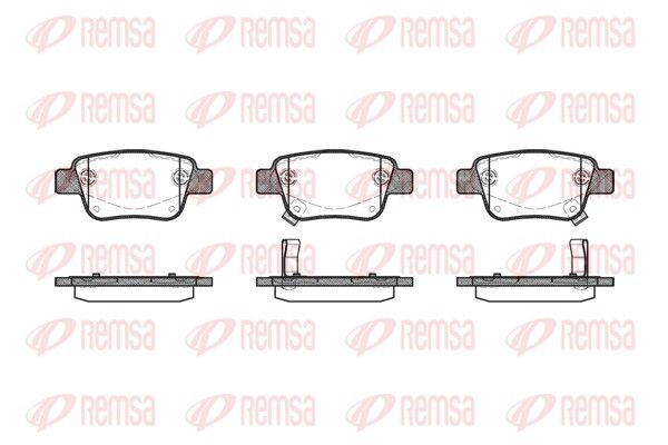REMSA 1047.02 Brake Pad Set, disc brake