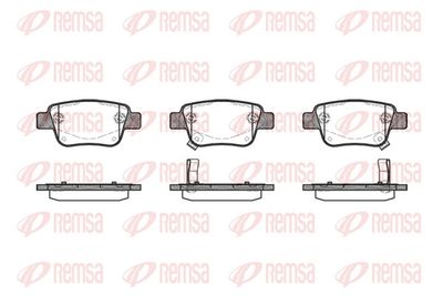 Brake Pad Set, disc brake REMSA 1047.02
