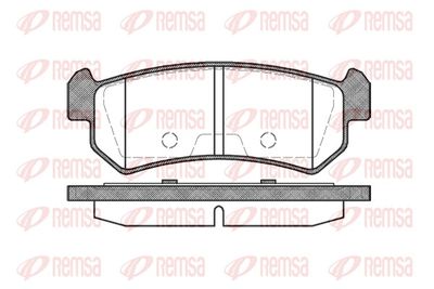 Brake Pad Set, disc brake REMSA 1048.00