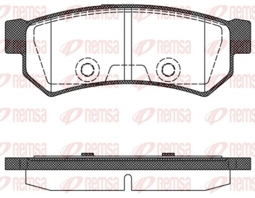 REMSA 1048.10 Brake Pad Set, disc brake