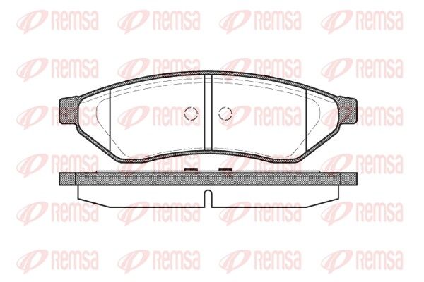 REMSA 1049.00 Brake Pad Set, disc brake