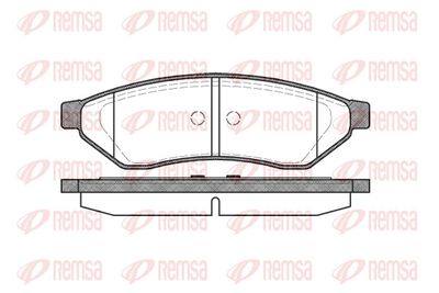 Brake Pad Set, disc brake REMSA 1049.00