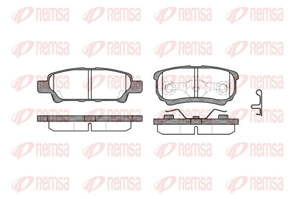 REMSA 1051.02 Brake Pad Set, disc brake