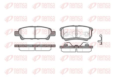 Brake Pad Set, disc brake REMSA 1051.02