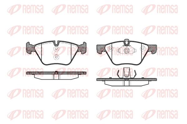 REMSA 1052.00 Brake Pad Set, disc brake