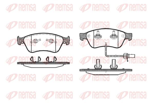 REMSA 1056.02 Brake Pad Set, disc brake