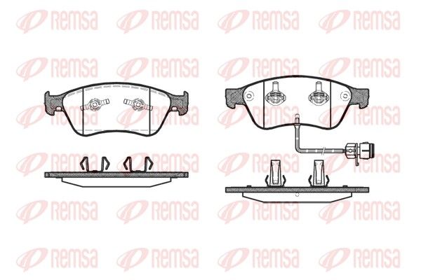 REMSA 1056.12 Brake Pad Set, disc brake