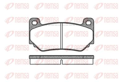 Brake Pad Set, disc brake REMSA 1057.00