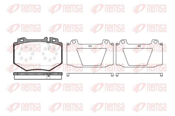 REMSA 1065.00 Brake Pad Set, disc brake