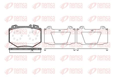 Brake Pad Set, disc brake REMSA 1065.00