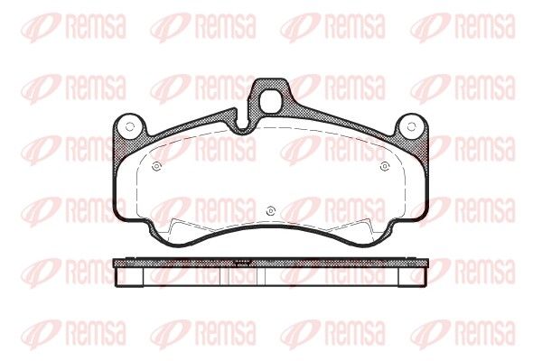 REMSA 1066.00 Brake Pad Set, disc brake