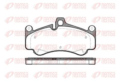 Brake Pad Set, disc brake REMSA 1066.00