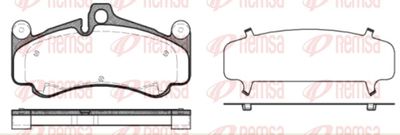 Brake Pad Set, disc brake REMSA 1066.30
