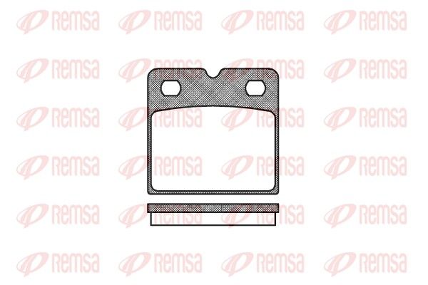 REMSA 1067.00 Brake Pad Set, disc brake