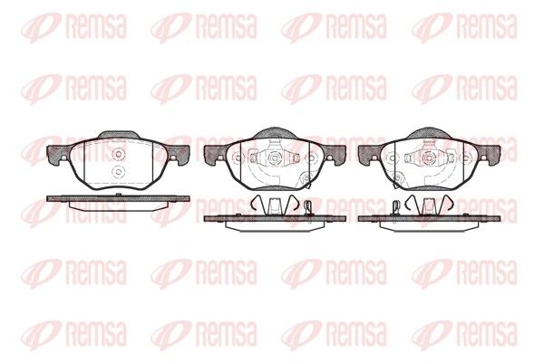 REMSA 1068.02 Brake Pad Set, disc brake