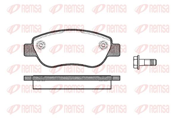 REMSA 1069.00 Brake Pad Set, disc brake