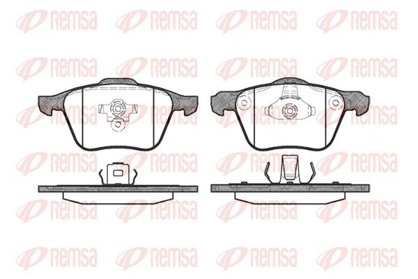 REMSA 1070.00 Brake Pad Set, disc brake