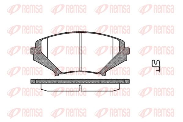 REMSA 1080.01 Brake Pad Set, disc brake