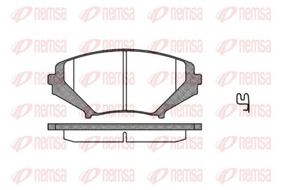 Brake Pad Set, disc brake REMSA 1080.01