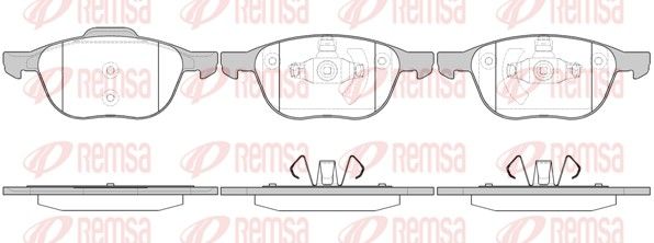REMSA 1082.00 Brake Pad Set, disc brake