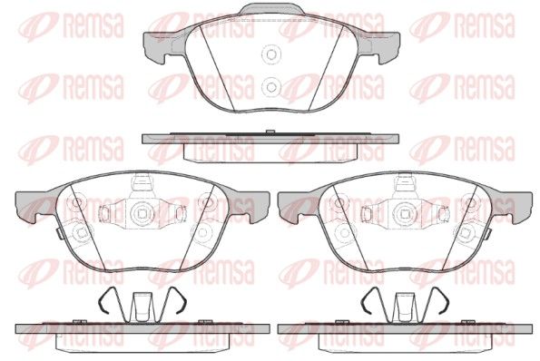 REMSA 1082.12 Brake Pad Set, disc brake