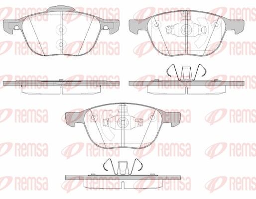 REMSA 1082.15 Brake Pad Set, disc brake