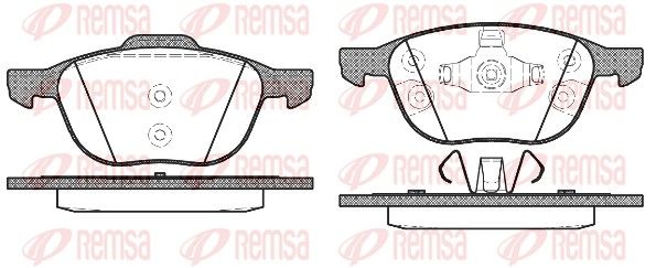 REMSA 1082.30 Brake Pad Set, disc brake