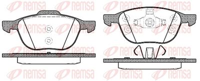 Brake Pad Set, disc brake REMSA 1082.30