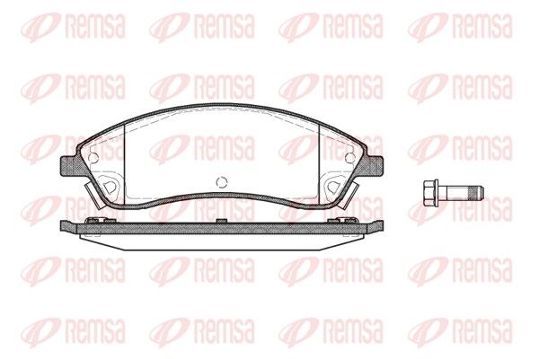 REMSA 1086.08 Brake Pad Set, disc brake