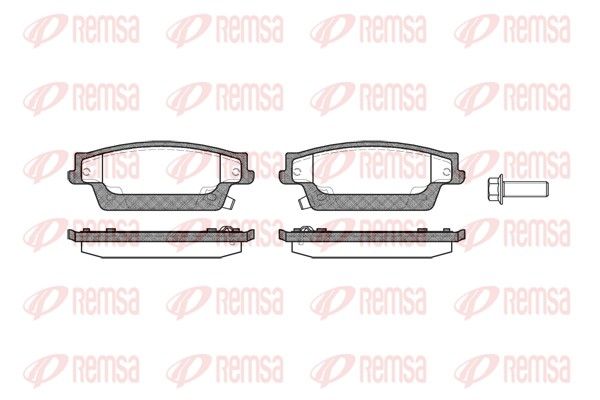 REMSA 1087.04 Brake Pad Set, disc brake