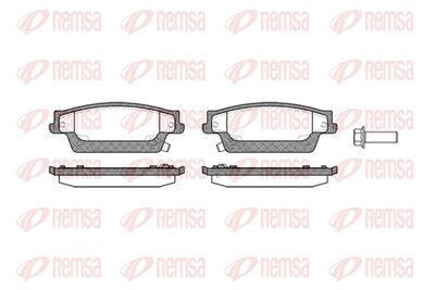 Brake Pad Set, disc brake REMSA 1087.04
