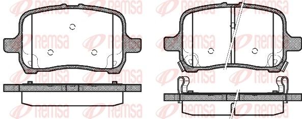 REMSA 1089.22 Brake Pad Set, disc brake