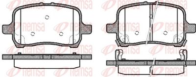 Brake Pad Set, disc brake REMSA 1089.22