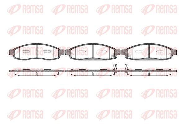 REMSA 1094.12 Brake Pad Set, disc brake