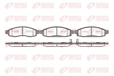 Brake Pad Set, disc brake REMSA 1094.12