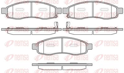 Brake Pad Set, disc brake REMSA 1094.32