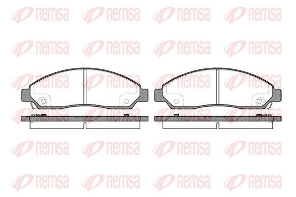 REMSA 1098.14 Brake Pad Set, disc brake
