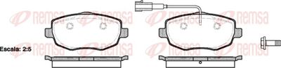 Brake Pad Set, disc brake REMSA 1099.01
